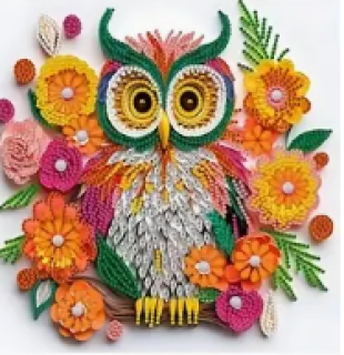Diamond Painting Eule
